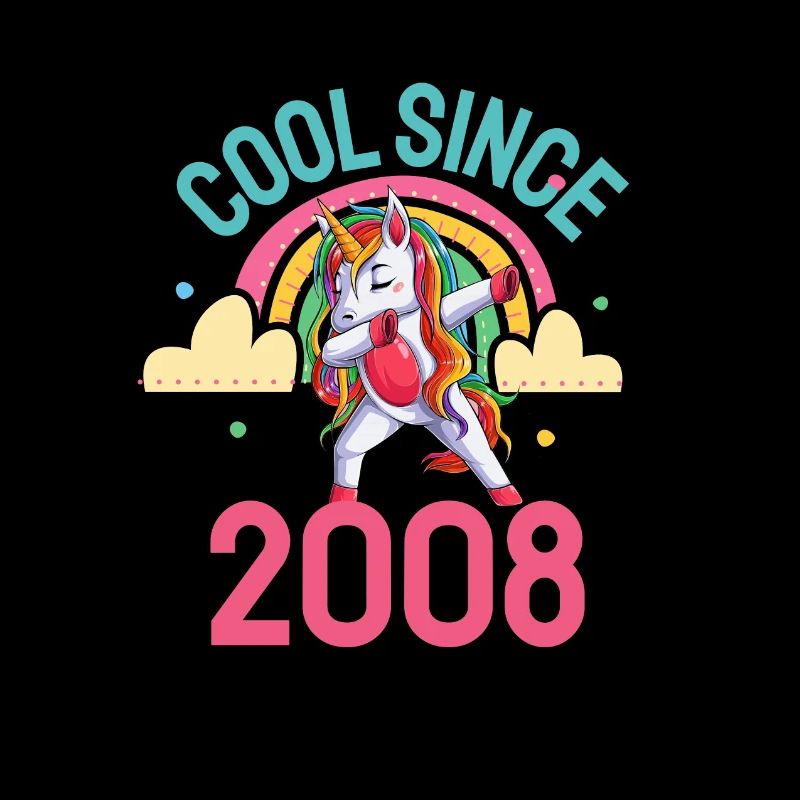 Cool seit 2008 Dabbing Einhorn 14. Geburtstag
