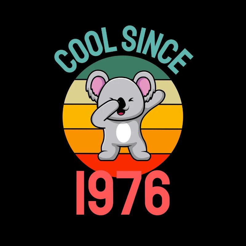 Cool seit 1976 Retro Dabbing Koala 46. Geburtstag
