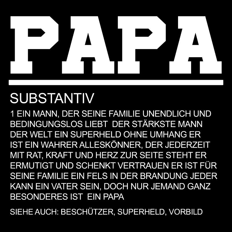 Papa Definition Vatersein Geschenk