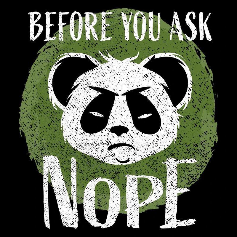 Avant de demander non – Dire le mauvais panda
