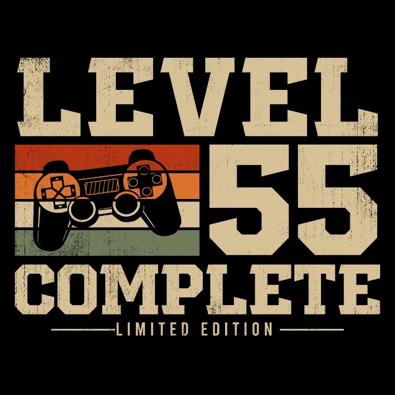 55 Birthday Gift Level 55 Complete