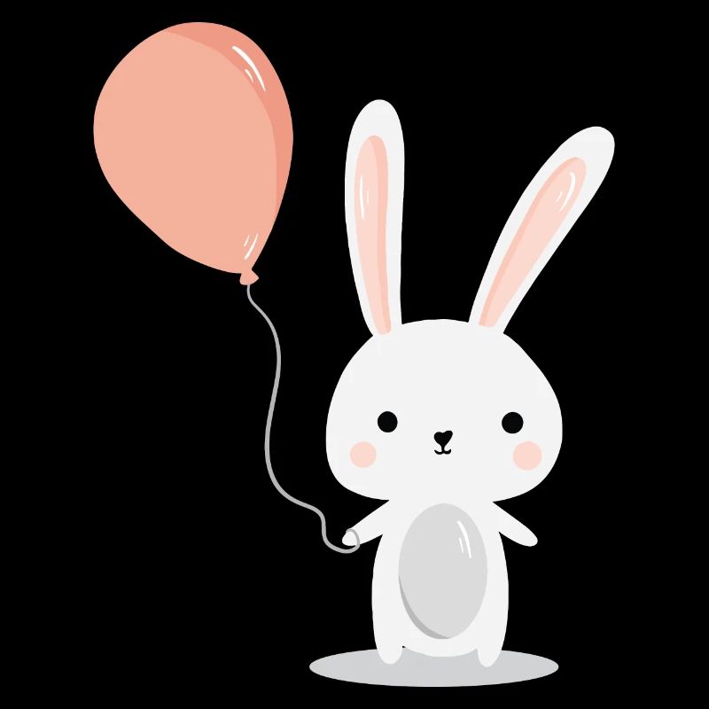 Bunny jouant à la montgolfière