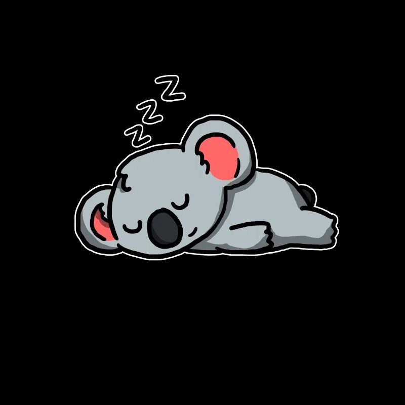 Mignon cadeau de koala dormant