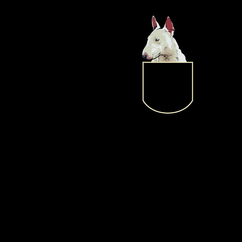 Bullterrier In Der Brusttasche Hunde Geschenkidee