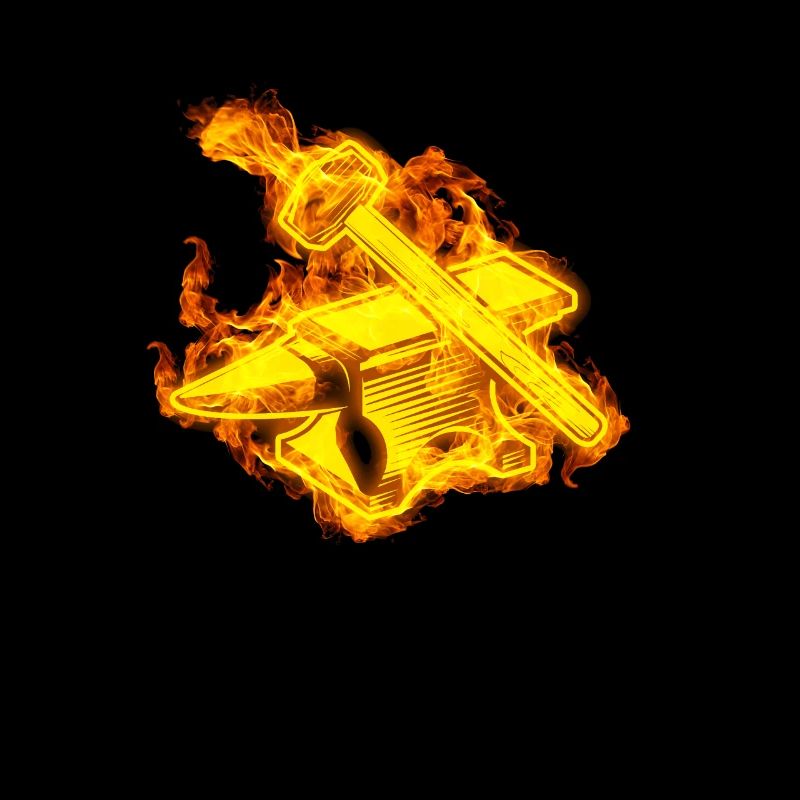 Feu Forge marteau forgeron