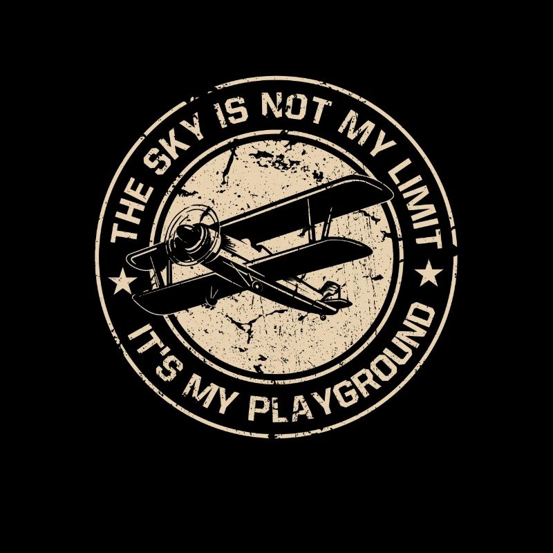 Sky Is Not Tghe Limit Pilot Sprüche Luftfahrt