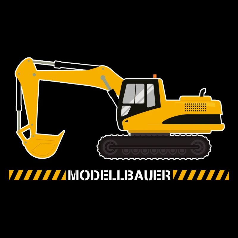 Maquettiste, modélisme, excavatrice de chantier, machine de construction