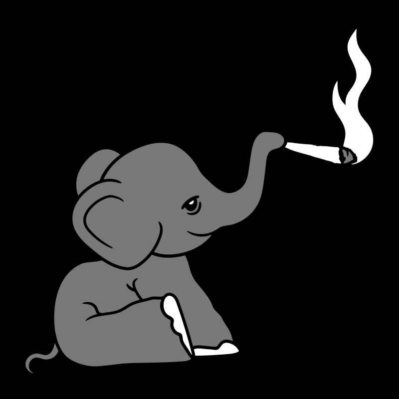 elephant stoned kiffen joint stoned weed cannabis