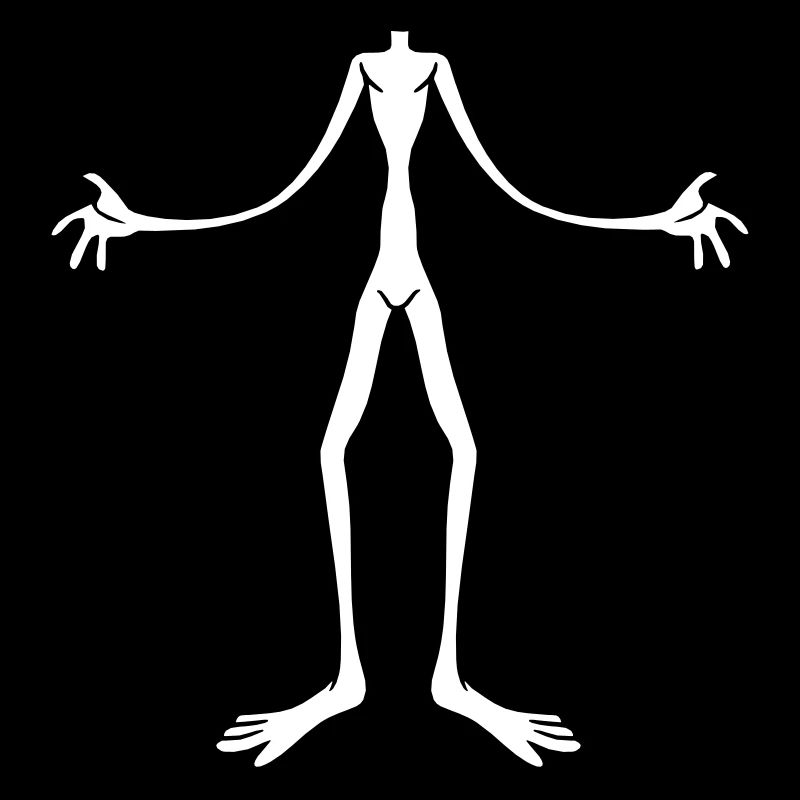 alien body without head clipart comic cartoon lust