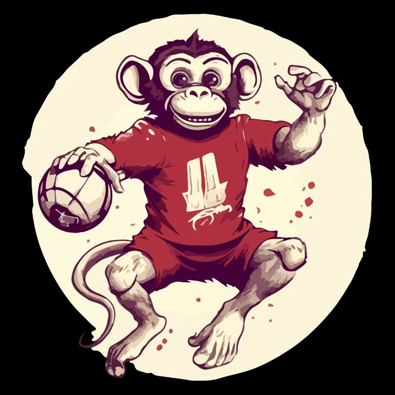 Zozo der Affe im Handball