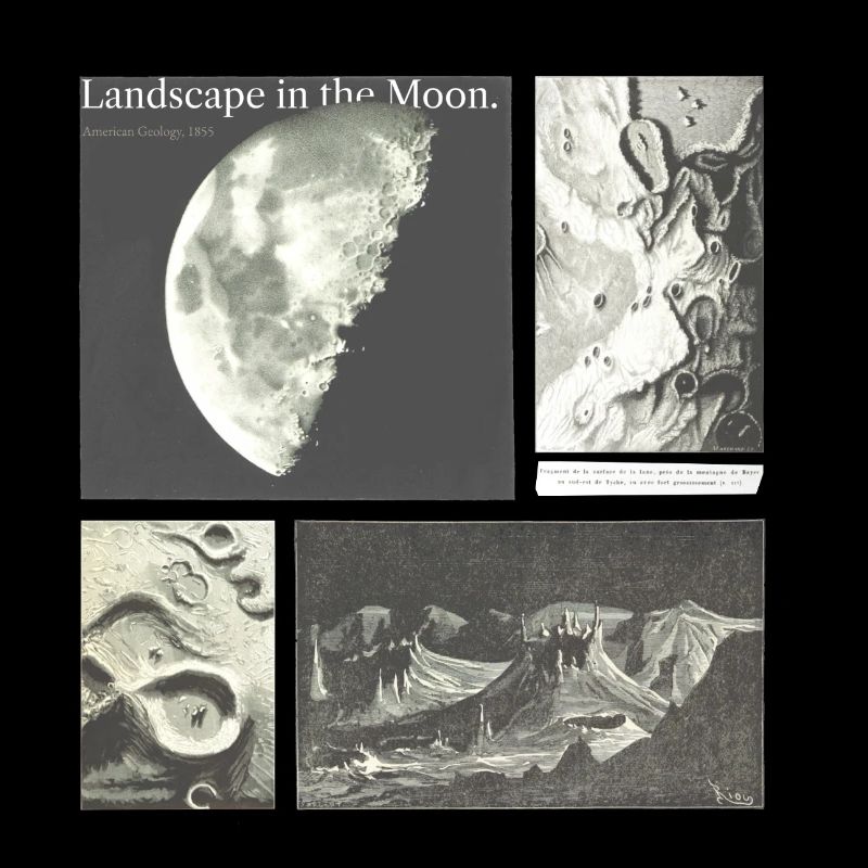 Paysage dans la lune