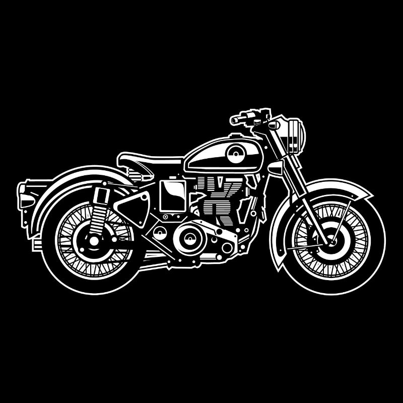 Motorcycle / Classic Motorcycle 04_white
