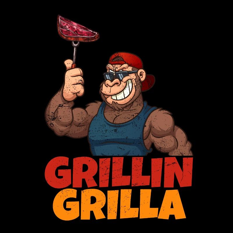 Barbecue grillé au bifteck de gorilles grillés