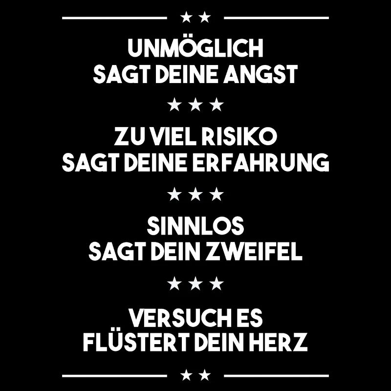 Motivierender Herz Spruch Geschenk Freunde Idee