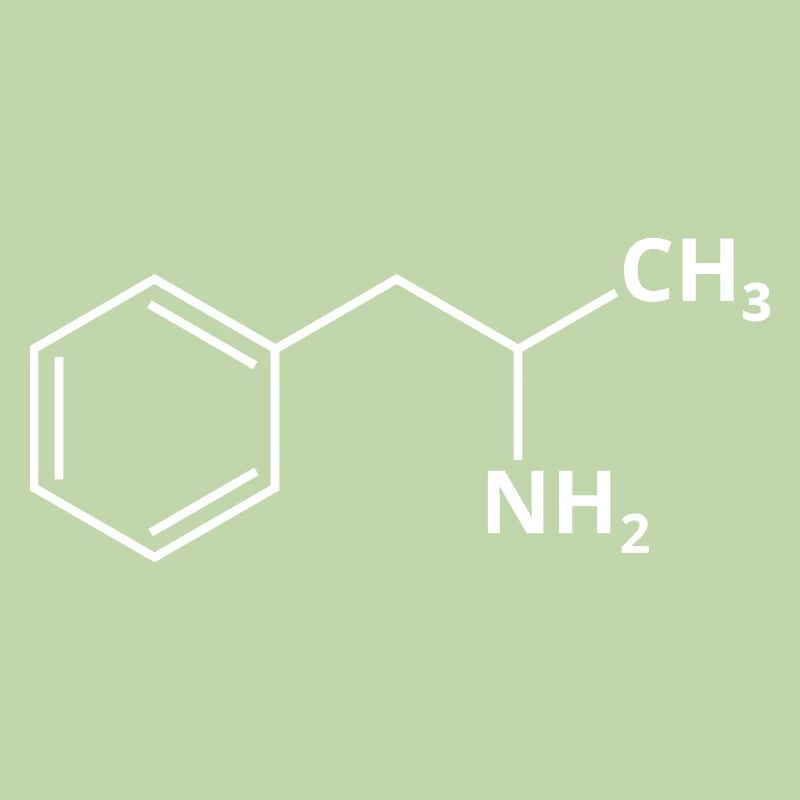 Amphetamin Molekül Speed Amphe Pep Drogen Formel