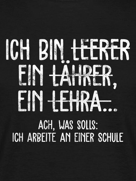 Lehrer Deutsch witziges Geschenk