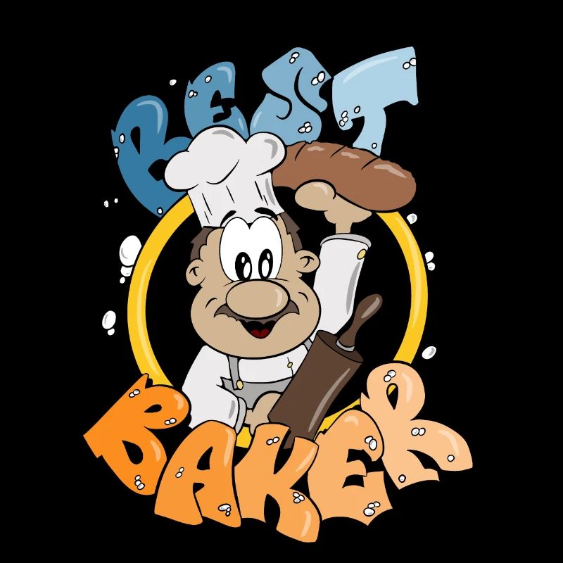 Best Baker with Bread in the Bakery Comic Figure