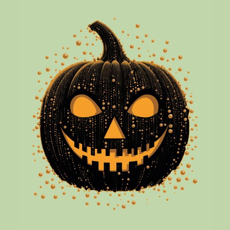 Unheimliche schwarze Jackolantern