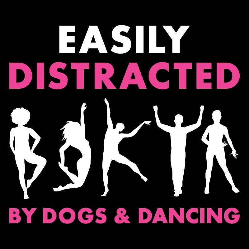 Danseur Facilement Distrait Par Les Chiens Et La Danse