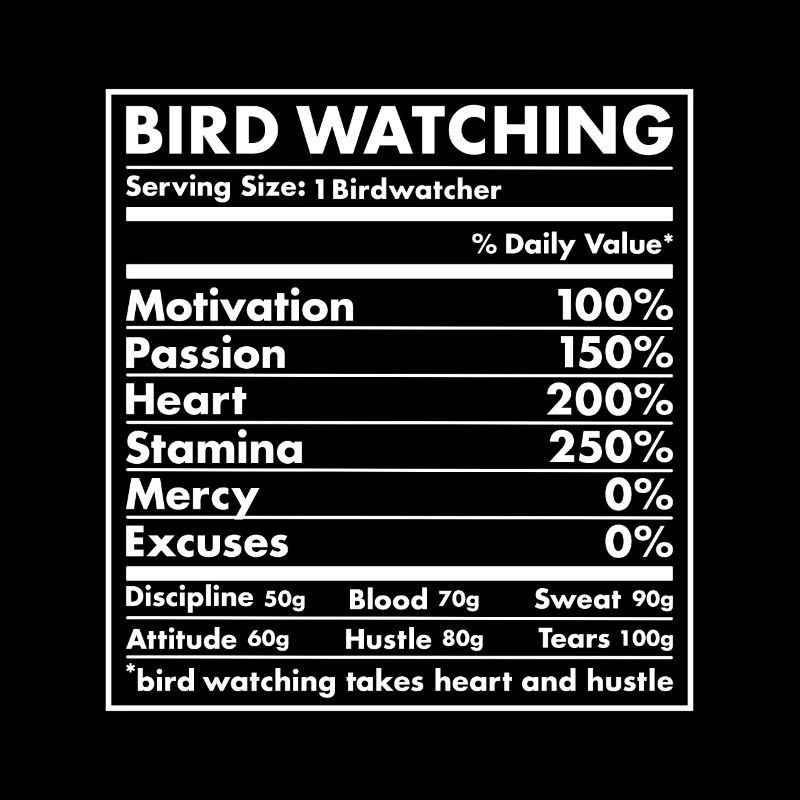 Bird Watcher Nutrition Bird Watching