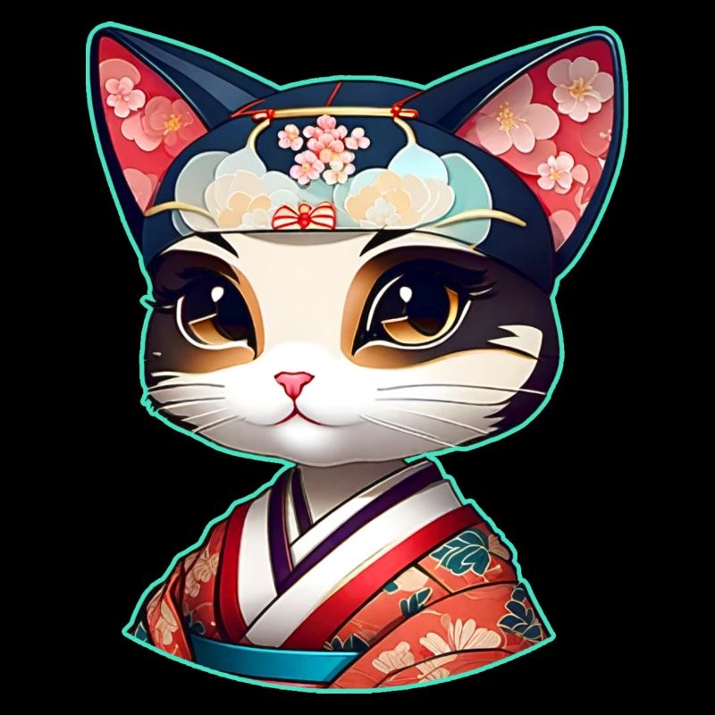 Mignons Samurai Cats Lady Anime Manga