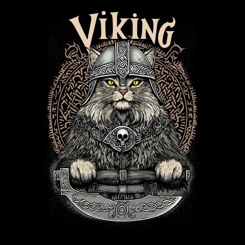 Viking Viking Wikinger Valhalla Katze Cat