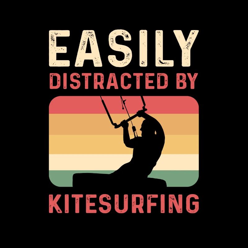 Leicht Ablenkbar Durch Kitesurfen. Kiteboarding