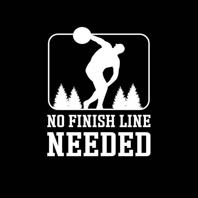 No finish line required. discus thrower.