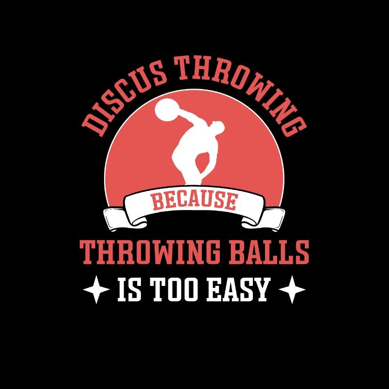 Throwing balls is too easy. discus thrower.