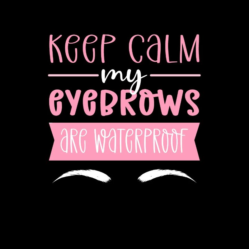 My eyebrows are waterproof. Microblading