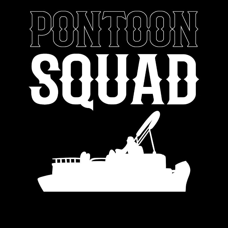 Pontoon squad. Pontoon boating. Pontoon boat captain