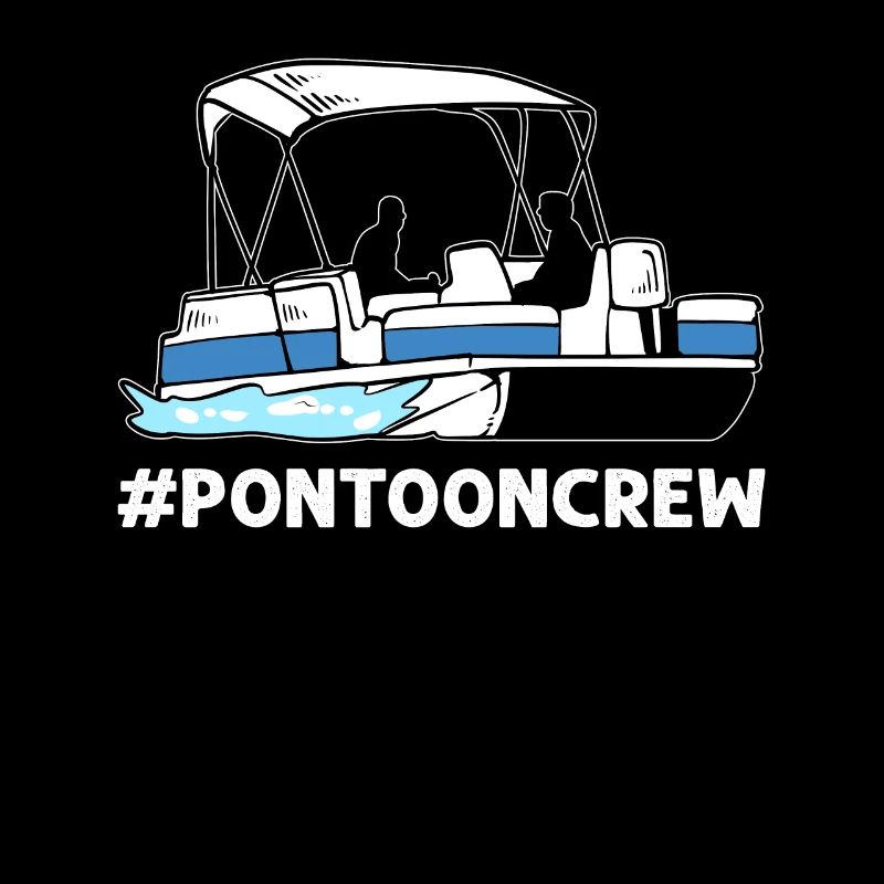 Pontoon crew. Pontoon boating. Pontoon boat captain