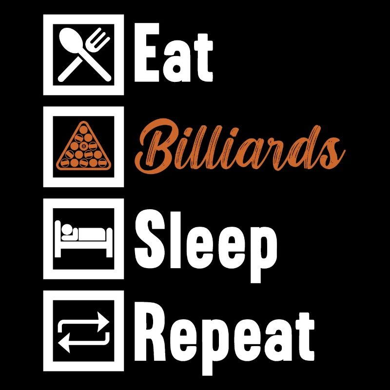 Manger Billard Sommeil Répéter / Billard Snooker