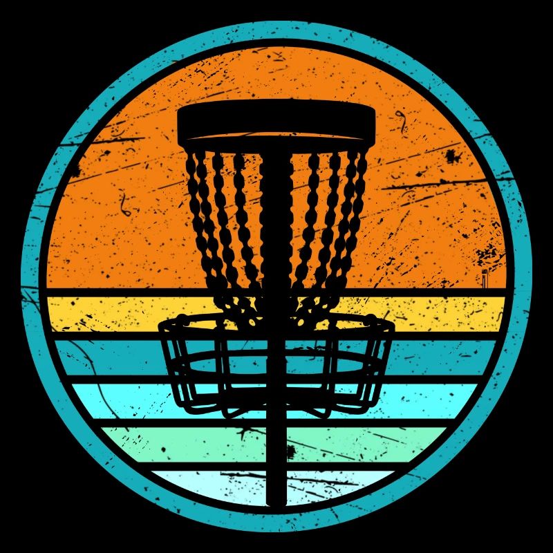 Discgolf Spieler Disc Golf Discgolfspieler Retro