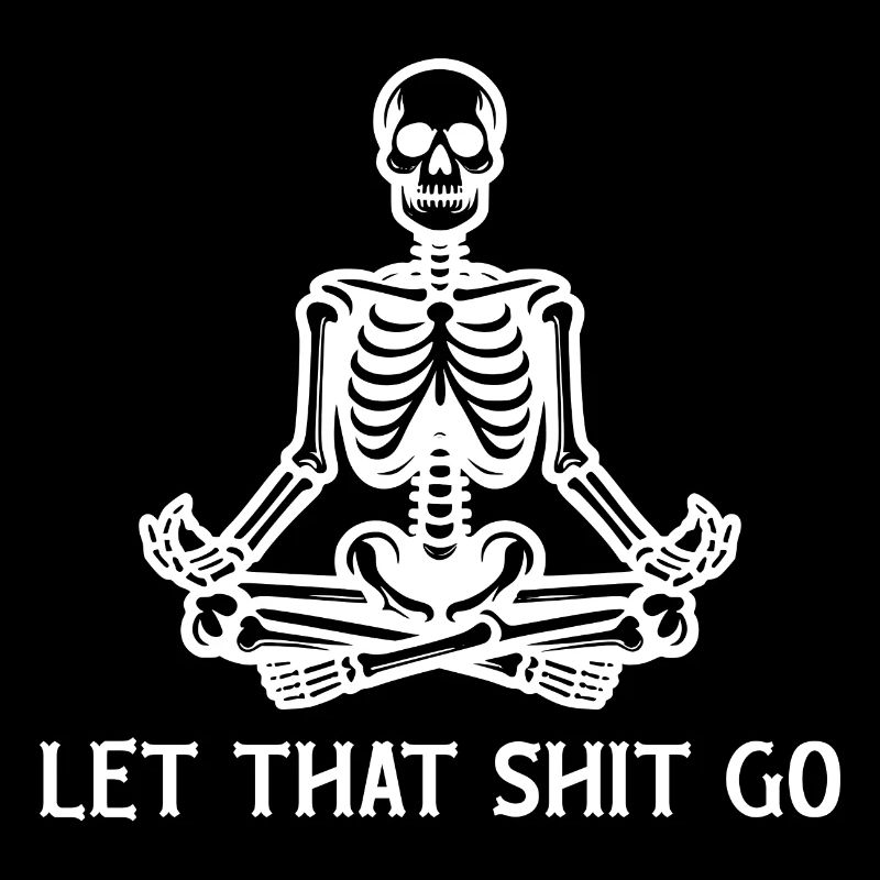 Skeleton Meditating