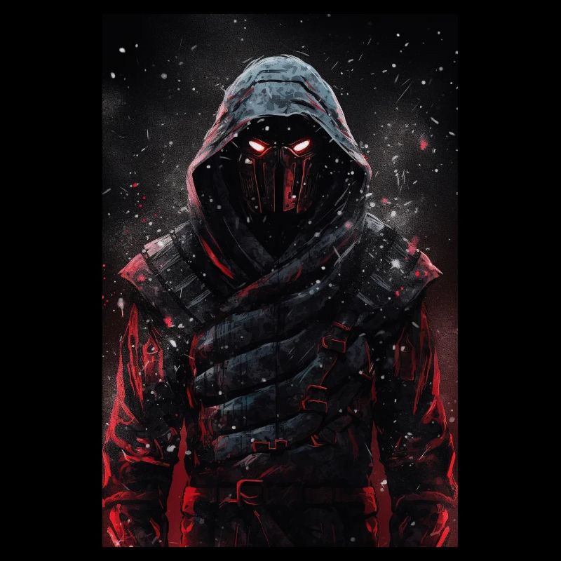 Neon Cyber Ninja Warrior #3