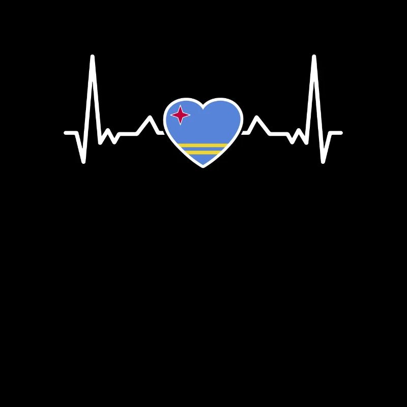Aruba heartbeat Drapeau d’Aruba Aruban