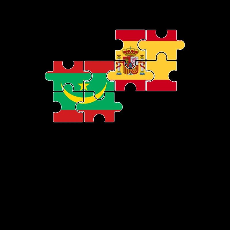Mauretanien Spanien Flagge Spanier Mauretanier