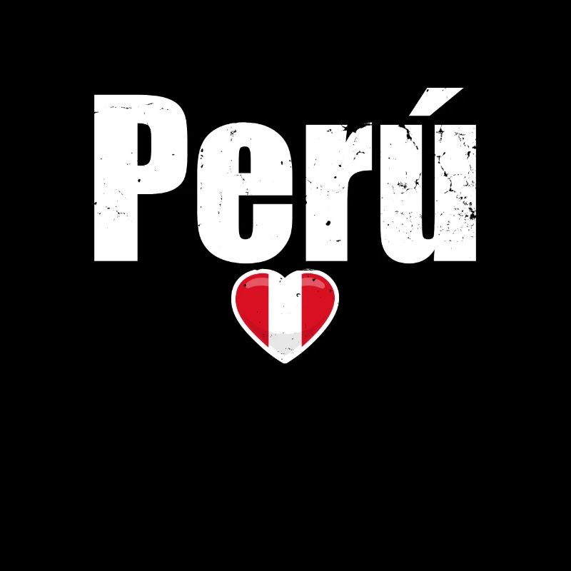 Perú Heart Vintage Peruvian Flag Peruvian