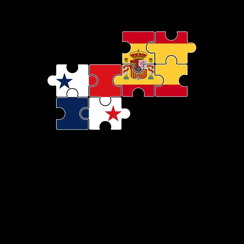 Panama Espagne Drapeau Espagnol Panaméen