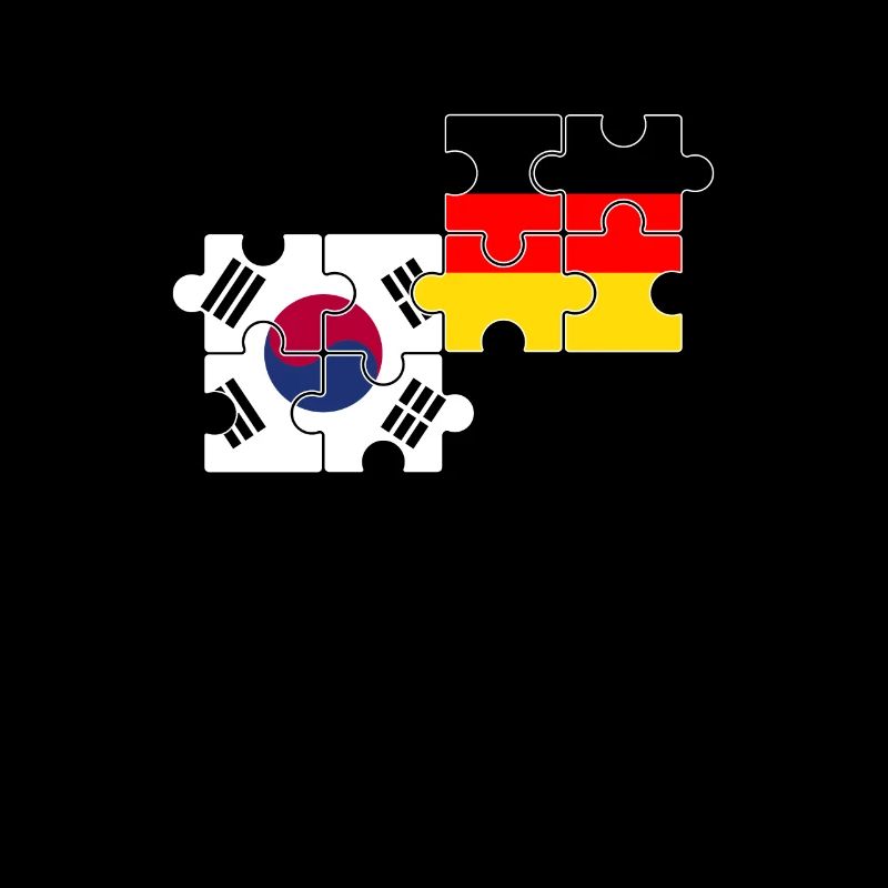 Corée du Sud Allemagne Drapeau Allemand Sud-Coréen