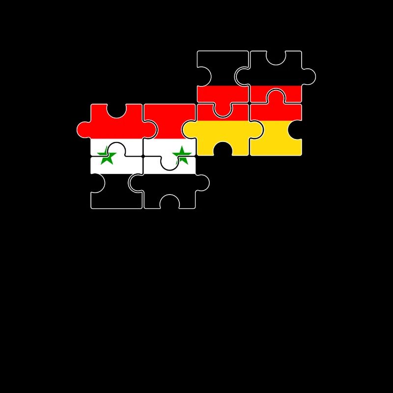 Syria Germany Flag German Syrian