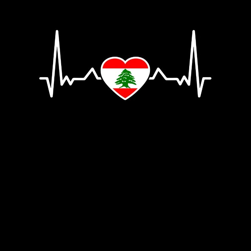 Liban Heartbeat Drapeau Libanais Libanais