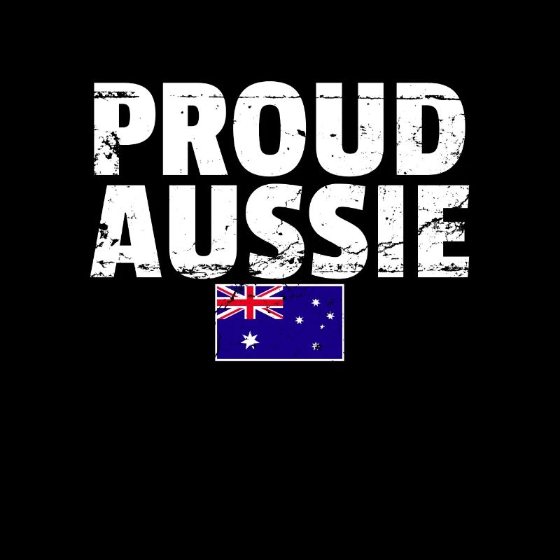 Fier drapeau australien australien Australien Vintage