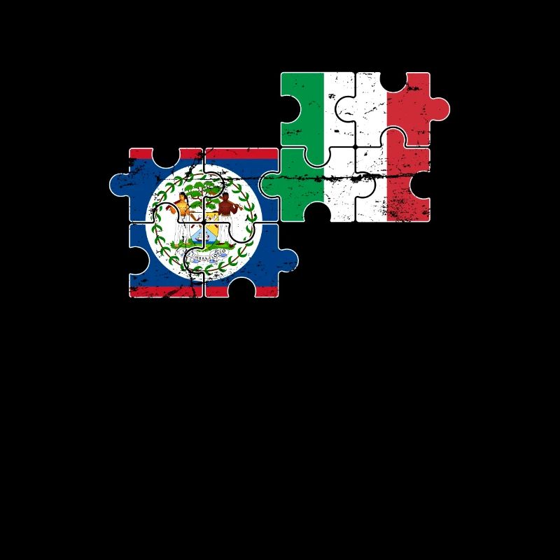Belize Italy Vintage Flag Belizer