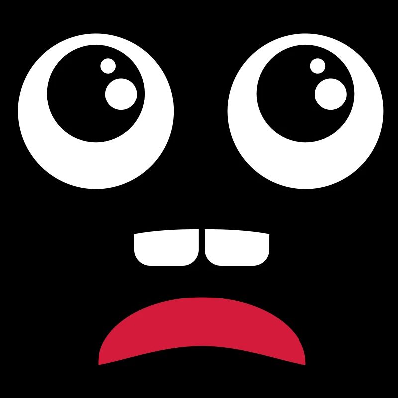 Terrified face - Comic