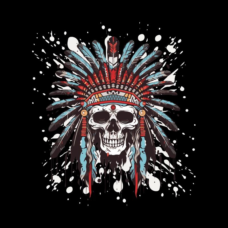 Apache Totenkopf Indianer