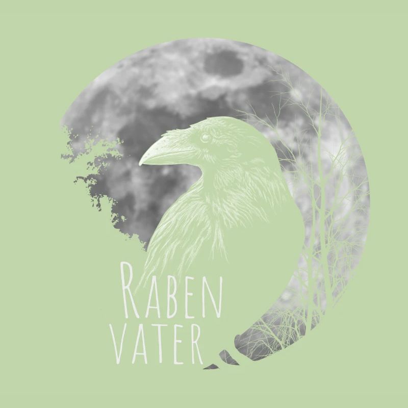 Rabenvater schwarzer Gothic Vater Vatertag Rabe