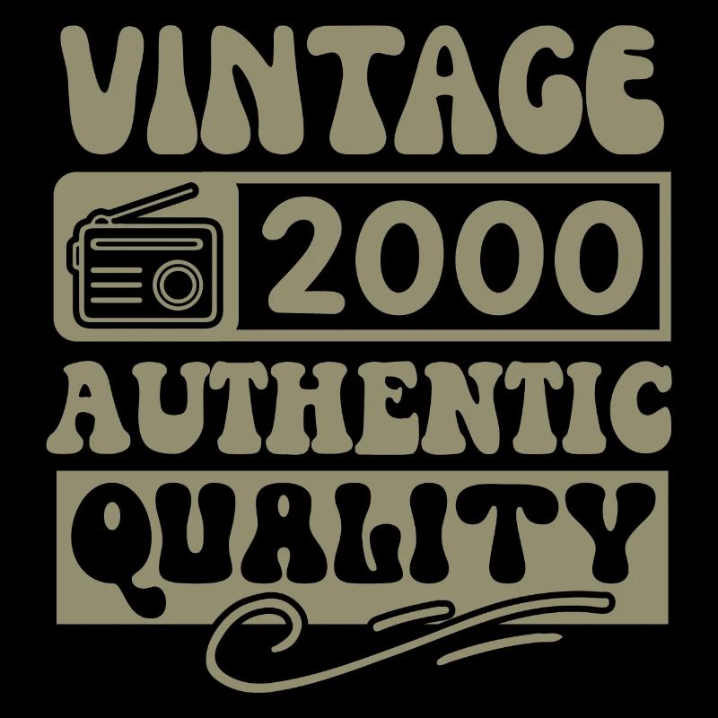 Authentic 2000 Vintage 2000 - Vintage 2000 Retro