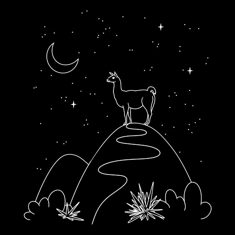 Wandering Lama - Night